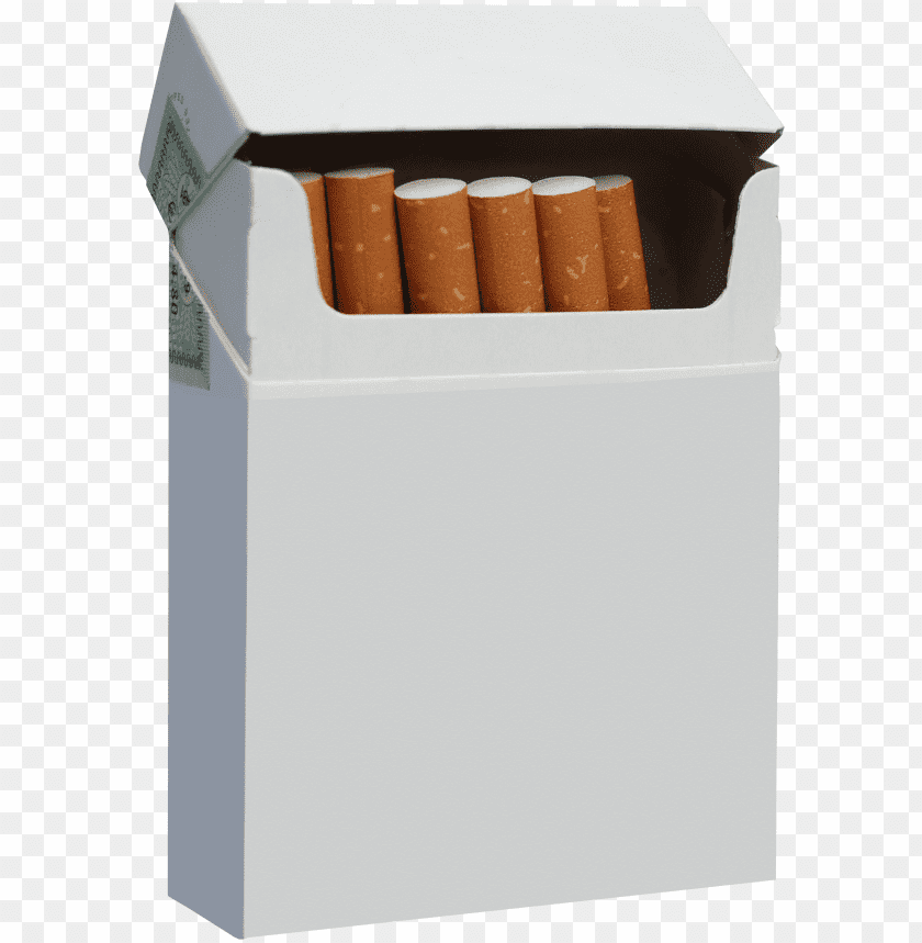Transparent Background PNG of cigarette pack white - Image ID 27