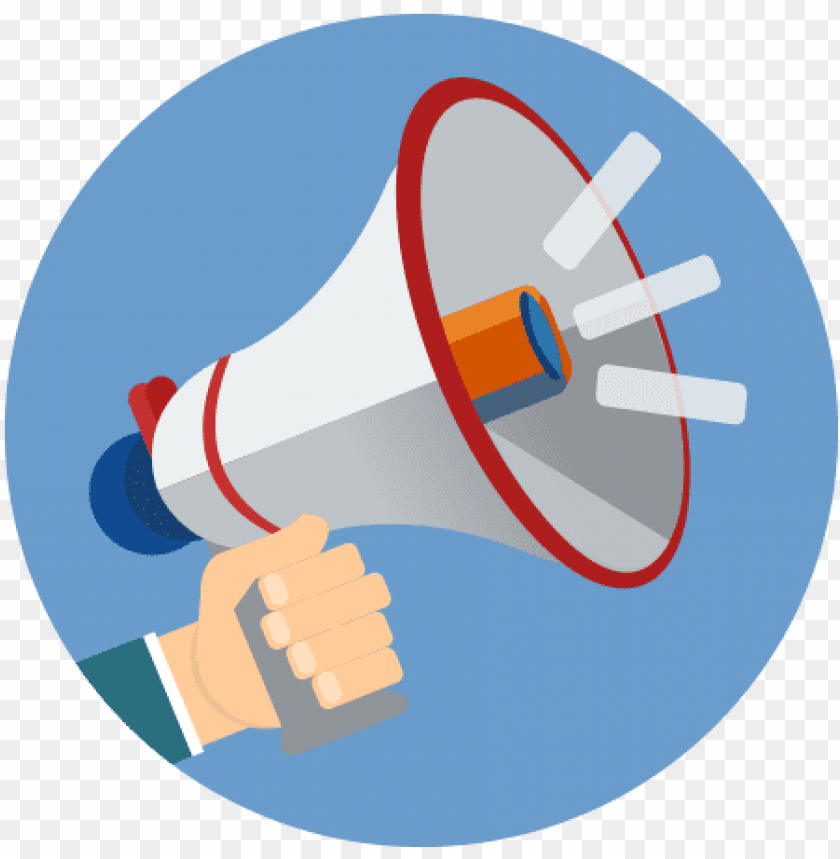 download megaphone flat icon PNG transparent with Clear Background ID 216423
