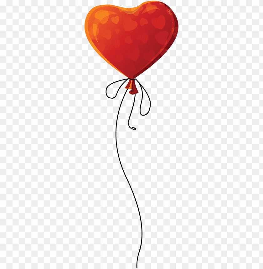 Transparent Background PNG of balloon single heart - Image ID 71