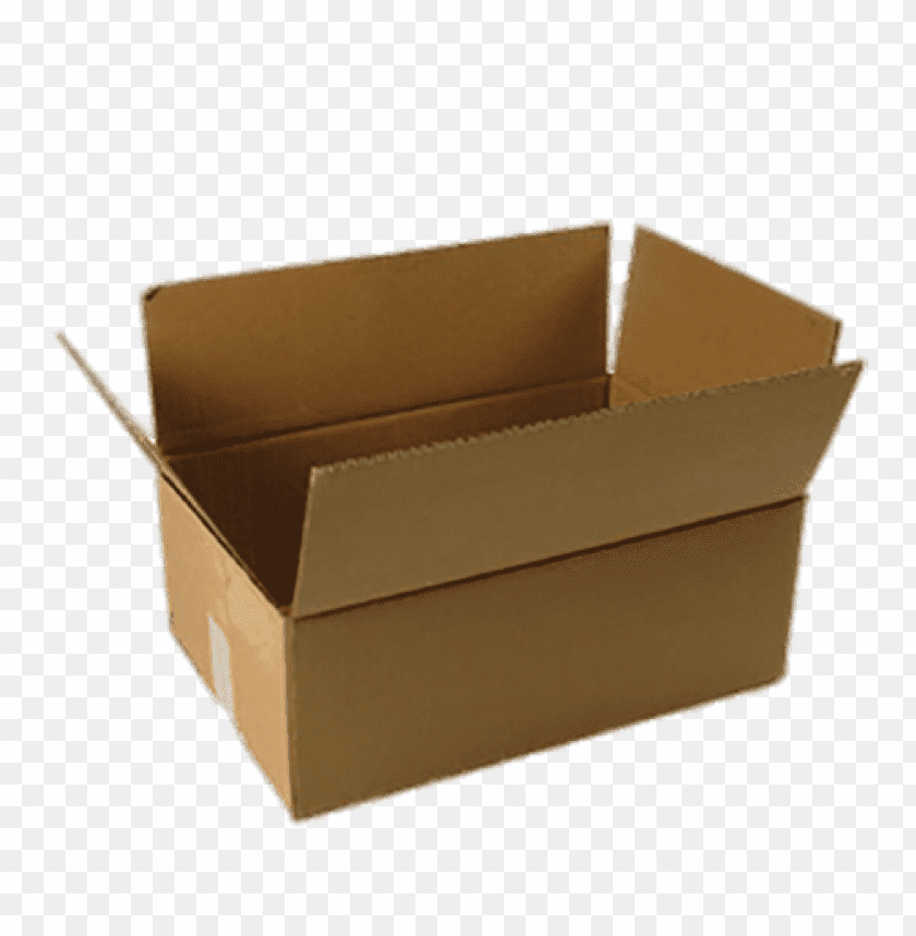 Transparent Background PNG of open cardboard box - Image ID 207