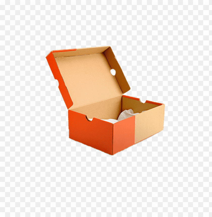 Transparent Background PNG of open shoebox - Image ID 208